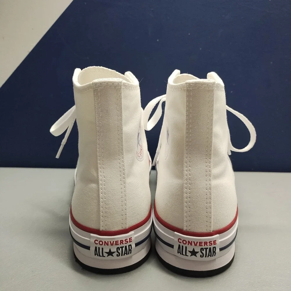 Converse Chuck Taylor All Star Platform Sneakers Kids 7 White High Top 272856F